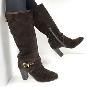 Coach Robyn Boots | Brown Suede | 7.5